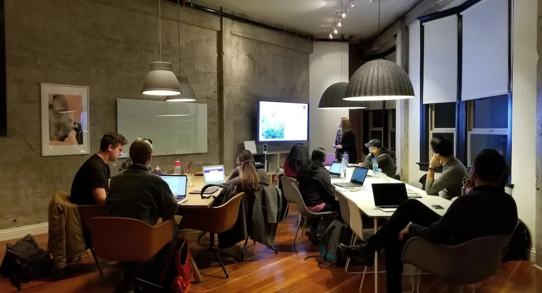 Team of people working in groups